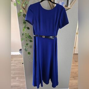 Calvin Klein Blue Midi Dress